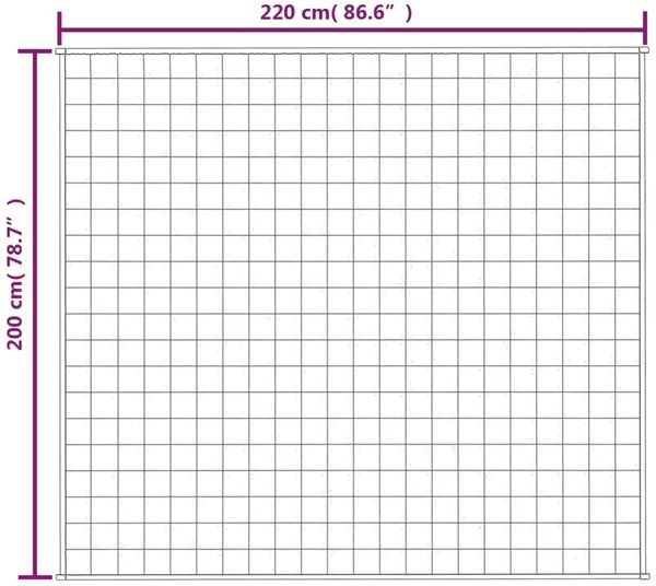 vidaXL Gewichtsdecke Stoff, 1 x Gewichtsdecke, Dunkelblau, 200x220 cm, Baumwolle, 9 kg Bild 6