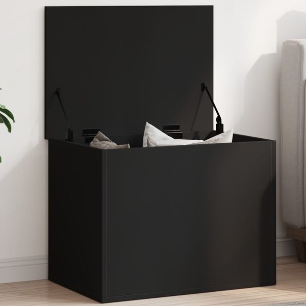 vidaXL Truhe Schwarz 60x42x46 cm Holzwerkstoff 840654