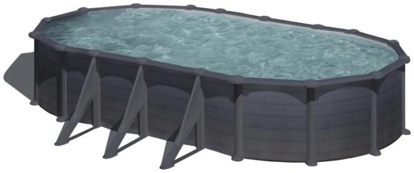 Granada Stahlwandpool Oval 730 x 375 x 132 cm