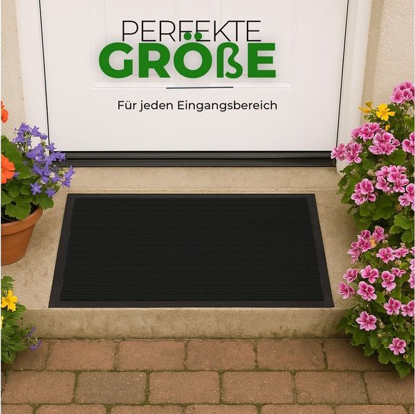 Bestlivings Fußmatte, 60x40 cm, Hochwertig, für Innen- und Außenbereich Robuste Türmatte