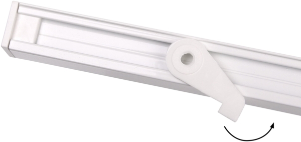 Deco-Raum® 'Square' Gardinenschiene, Aluminium, 400 cm, Weiß Bild 5