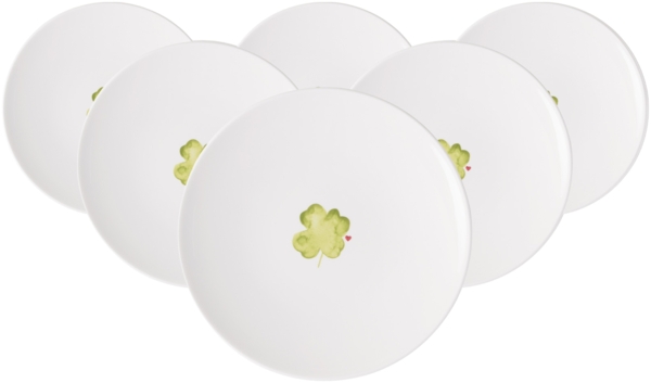 Villeroy & Boch With Love Frühstücksteller ø 21,2 cm Good Luck 6er Set