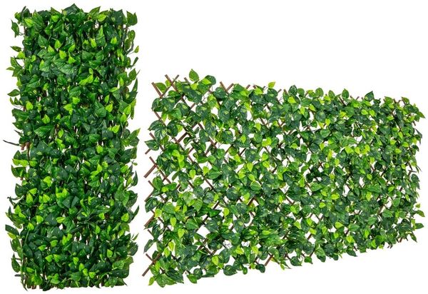 Künstliche Efeu Garten Sichtschutz Pflanzenwand Hecken mit Grün Efeu