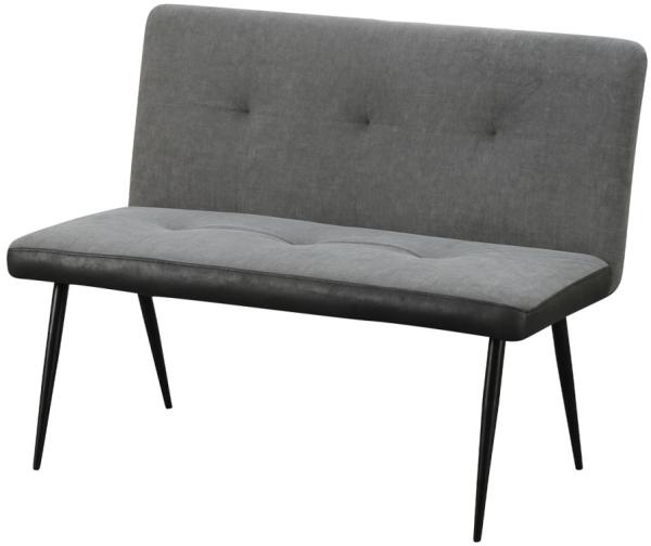 HTI-Living Polsterbank 2-Sitzer Bank Anthrazit/Grau Joschka (Stück, 1-St, 1 Sitzbank), Sitzbank Küchenbank