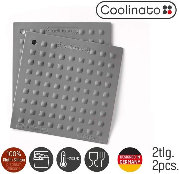 Coolinato Topflappen Set 2tlg Silikon