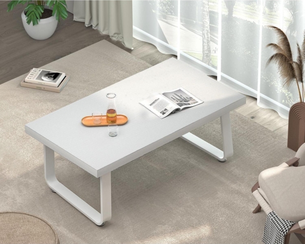 Couchtisch Holz Industrie Design Metallgestell Vintagebraun 100x55x46.5cm