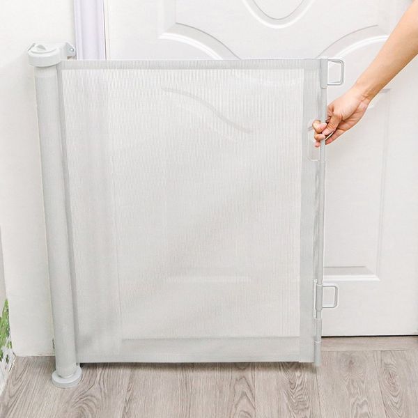 JEOBEST Treppenschutzgitter Türschutzgitter Ausziehbar 0-180CM Treppenschutz Absperrgitter, 1ST, Kinder-und Haustier-Schutzgitter, Sehr platzsparend,da ausziehbar