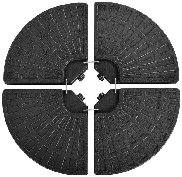 Yaheetech Schirmständer, Sonnenschirmständer 4-teilig Sonnenschirmhalter Faltbar