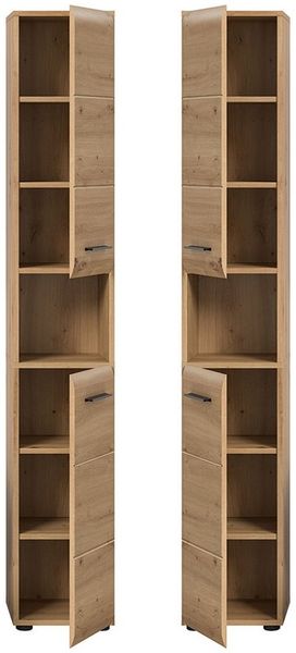 Lomadox Hochschrank IGGESUND-158 30 cm breit in Eiche