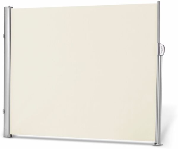 Leco Seitenmarkise, ausziehbar, Aluminium-Stahlrohr-Mix, natur, 160 x 300 cm