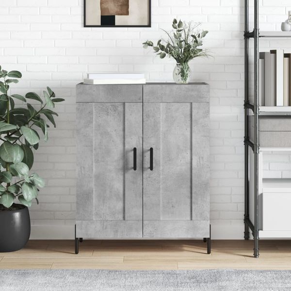 vidaXL Sideboard Betongrau 69,5x34x90 cm Holzwerkstoff 830208