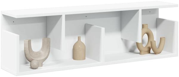 vidaXL Wandschrank 100x20x30 cm Weiß Holzwerkstoff 854841