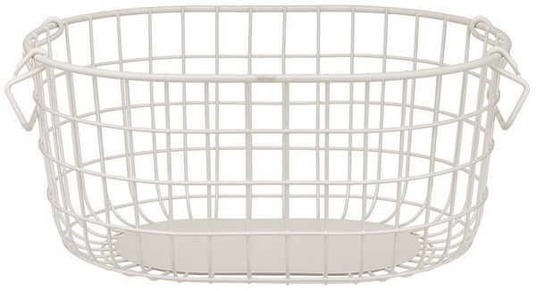 blomus Aufbewahrungskorb -KAGO- Aufbewahrungsbox, Gitterkorb, Organizer: moderner Drahtkorb (1 St), moderner Designfokus, Metall, Henkel zum Tragen, Stapelbar