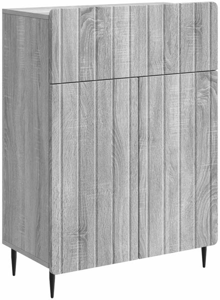 vidaXL Sideboard Graues Sonoma 66 x 34,5 x 92 cm Holzwerkstoff 894411