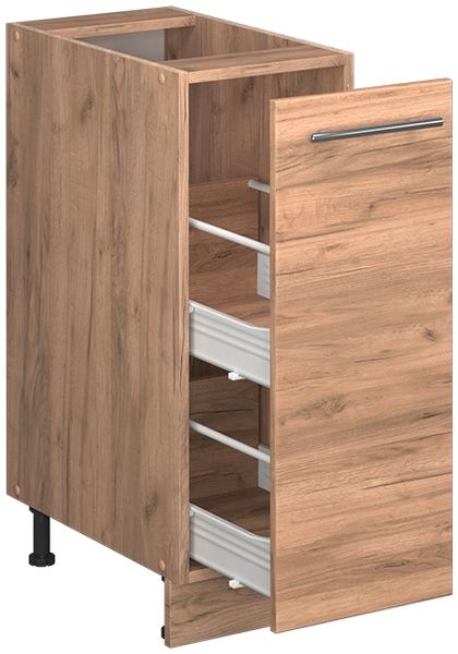Apothekerschrank Fame-Line Goldkraft Eiche 30 cm , AP Anthrazit Vicco Bild 5