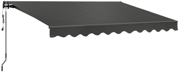 STEELSØN 'Kestria' Gelenkarmmarkise 350x300 cm mit LEDs, Markise elektrisch, anthrazit, Terrassenmarkise selbst montierbar Bild 11