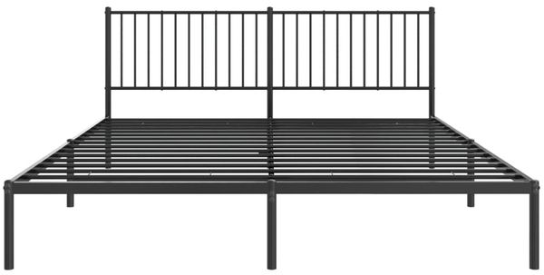 vidaXL Bettgestell mit Kopfteil Metall Schwarz 180x200 cm 350868 Bild 5