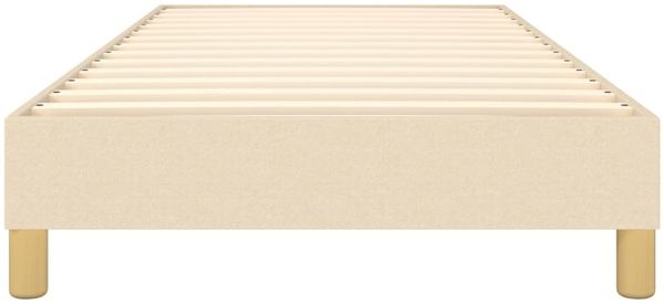 vidaXL Polsterbett, Stoff, 25,0 cm, Creme, 90x190 cm, Natur Bild 5