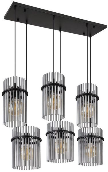 GLOBO LIGHTING Pendelleuchte GORLEY, ohne Leuchtmittel, Design Glasstäbe, Deckenlampe, Wohnzimmer, Esszimmer, Hängelampe