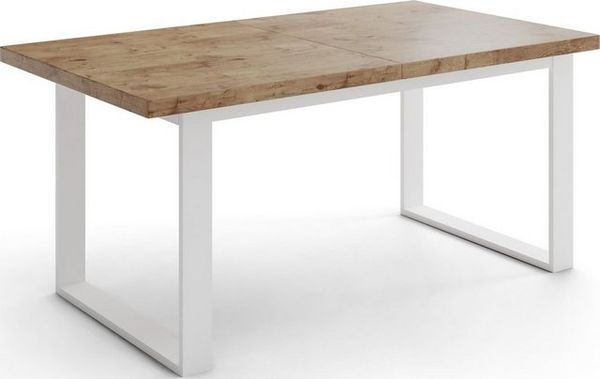 WFL GROUP Esstisch Sana (erhältlich in 3 Größen – 140/160/160 cm ausziehbar auf 180/200/240 cm), platzsparender Tisch in Holzoptik für Küche, Esszimmer oder Wohnzimmer Bild 4