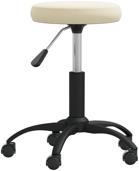 vidaXL Bürostuhl Drehbar Creme Samt 333173 Bild 3