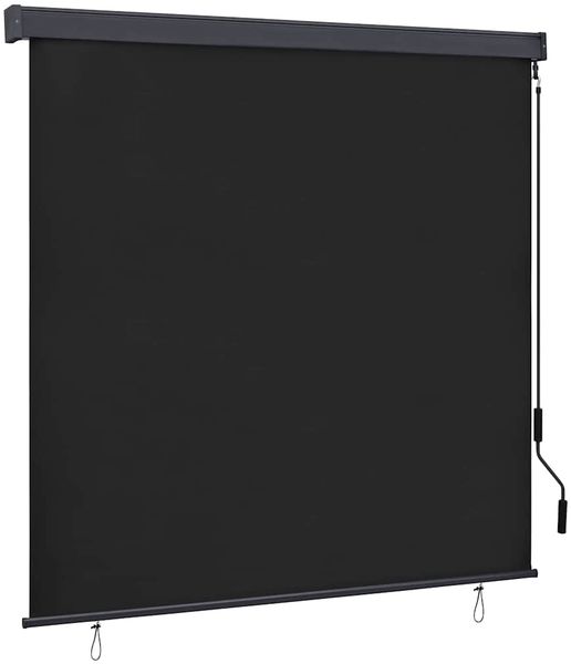 vidaXL Rollo Anthrazit 180 x 250 cm Stoff und Aluminium 362084
