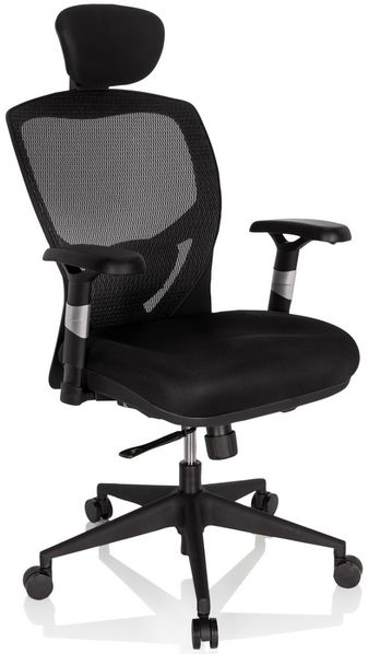 hjh OFFICE High End Bürostuhl VENUS BASE Stoff Grau/Schwarz Bild 11