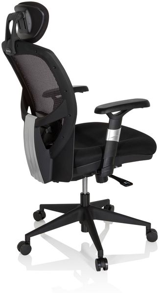hjh OFFICE High End Bürostuhl VENUS BASE Stoff Grau/Schwarz Bild 5