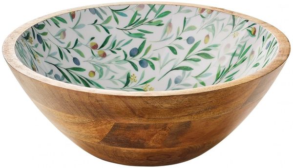 Schüssel Schale Obstschale Mangoholz Ø30x11,5 cm ZASSENHAUS OLIVE 080360