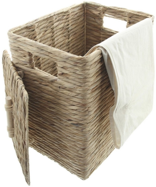 Wäschekorb Wasserhyazinthe Wäschebox Aufbewahrungskorb Wäschetruhe Bad Korb Bild 3