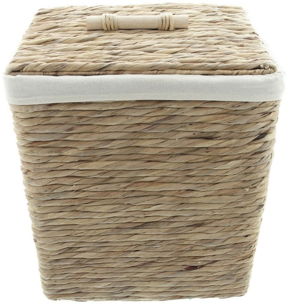 Wäschekorb Wasserhyazinthe Wäschebox Aufbewahrungskorb Wäschetruhe Bad Korb Bild 2