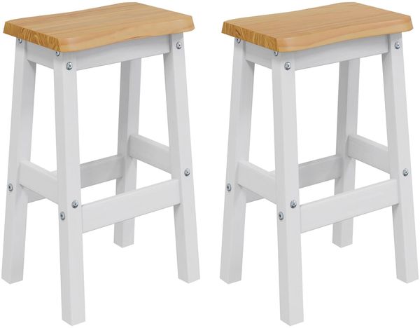 VidaXL Hoher Barhocker EKAI 2 pcs Weiß 40 x 29 x 63 cm 42037016 Bild 2