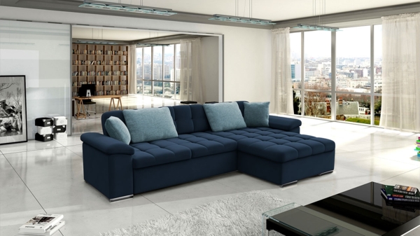 Ecksofa Diana Premium, Seite: Rechts, Farbe: Otusso 22 + Otusso 22 + Velvetto 06