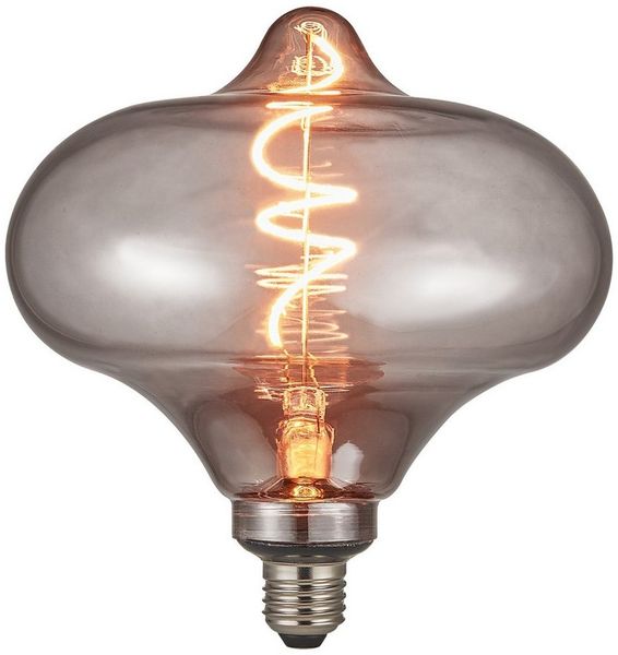 Nordlux LED-Leuchtmittel Deco E27 Lampe G186 Lantern Dimmbar 1700K Leuchtmittel Rauchfarben, E27, warmweiss, dimmbar