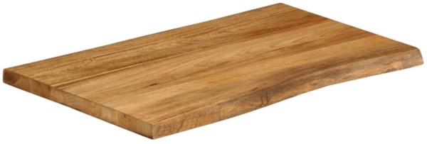 vidaXL Tischplatte mit Baumkante 80x60x2,5 cm Massivholz Mango 370764