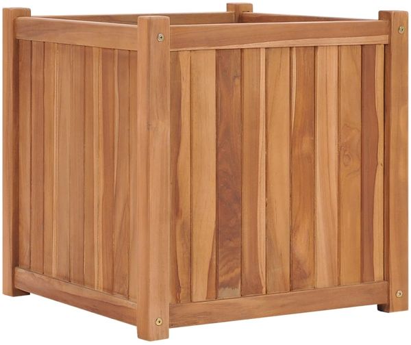 vidaXL Hochbeet 50x50x50 cm Massivholz Teak 48966