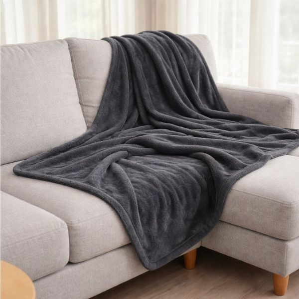 Wohndecke Cashmere Deluxe, REALLaxx, 150 x 200 cm, kuschelige Wendedecke, Bettüberwurf, Sofadecke einfarbig
