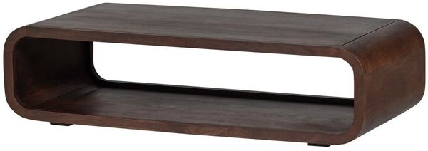 Couchtisch Kinu - Mangoholz Dunkelbraun, 120 x 60 cm