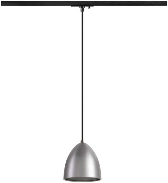 SLV PARA CONE 14, Pendelleuchte für 1 Phasen System, GU10, aluminium - Leuchten mit 1 Phasen Adapter