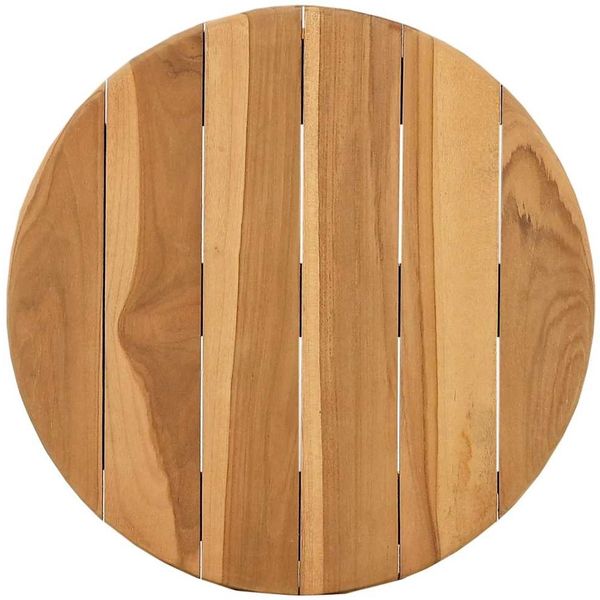Gartentisch, Beistelltisch, Balkontisch Braun 40 x 40 x 41 cm Massivholz Teak Bild 5