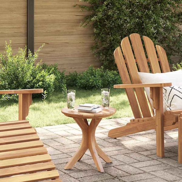 Gartentisch, Beistelltisch, Balkontisch Braun 40 x 40 x 41 cm Massivholz Teak