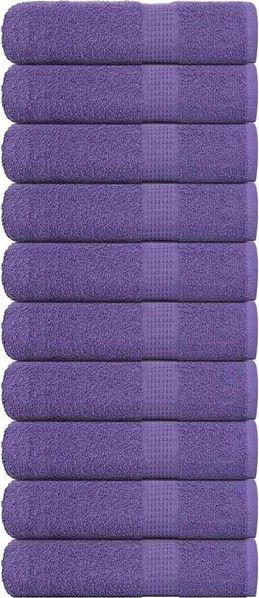 vidaXL Duschtücher FROGN 10 Stk. Lila 70x140 cm 360 g/m² 136883