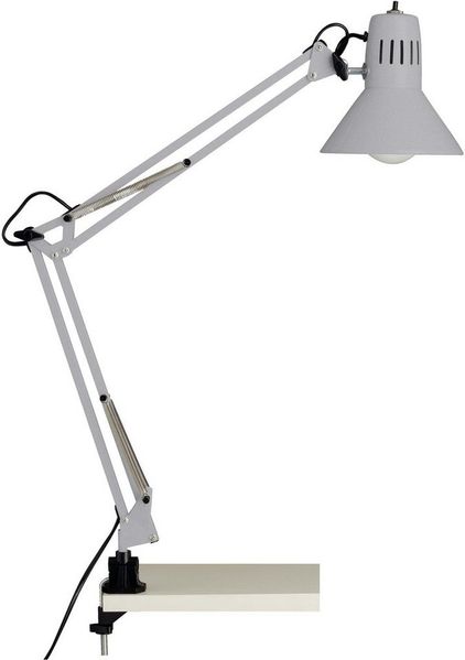BRILLIANT Lampe, Hobby Schreibtischklemmleuchte titan, Metall, 1x A60, E27, 40W, Normallampen (nicht enthalten)