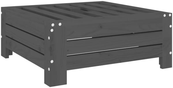 vidaXL Verkleidung für Sonnenschirmständer Grau Massivholz Kiefer 825333