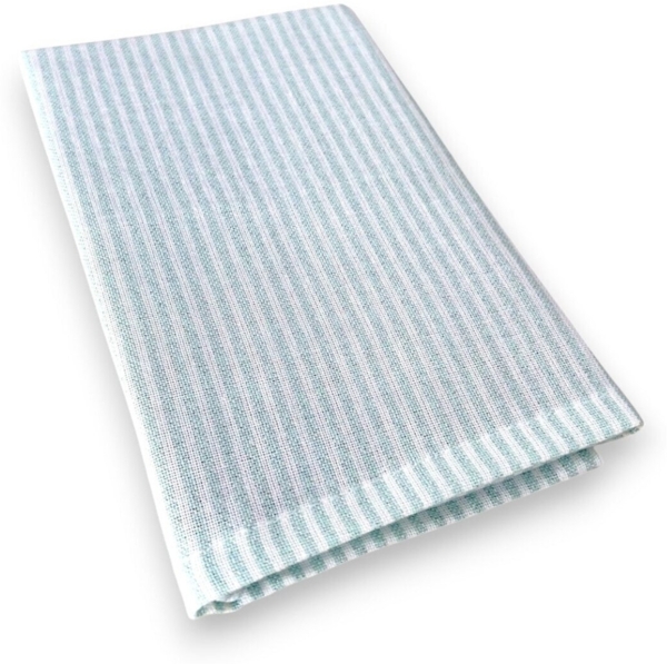 Tischläufer, mit Glitzer Streifen, Stoff-Tischläufer aus Baumwolle, 45 x 150 cm, Türkis