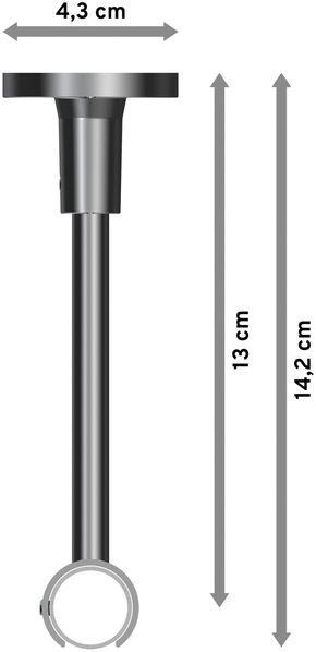 Gardinenstangen-Set Sonette Verano 160 cm, 1-läufig, 20 mm Ø Chrom Bild 2