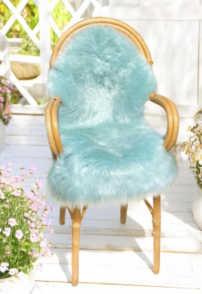 Lammfell Premium Neuseeland Mintgrün Größe: 90-100