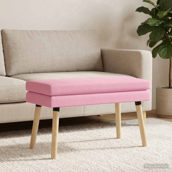 vidaXL Doppellagige Bank Rosa 80 x 40 x 47 cm Stoff 42038443