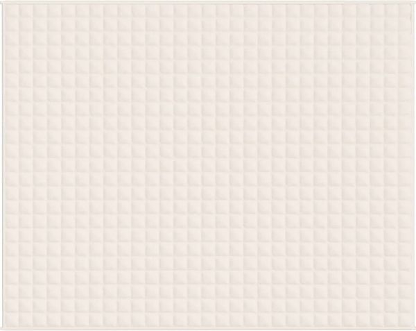 vidaXL Gewichtsdecke Stoff, 1 x Gewichtsdecke, Helle Cremefarbe, 235x290 cm, Baumwolle, 11 kg Bild 3