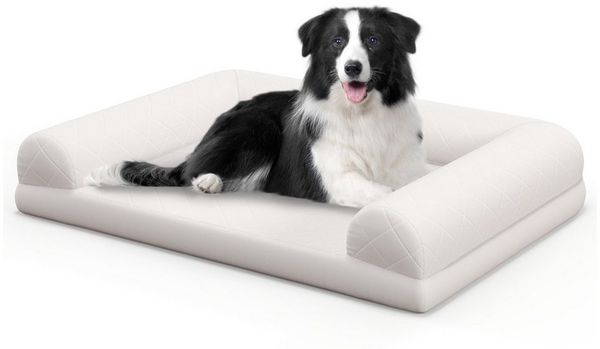 COSTWAY Tierbett, Hundebett, Hundesofa, mit abnehmbarem Bezug